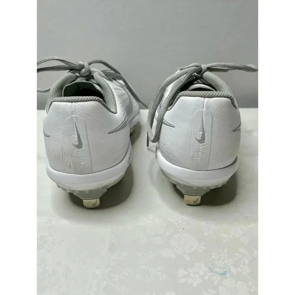 NIKE LUNARLON DRAGON PRO WOMEN'S SOFTBALL CLEATS WHITE GRAY SZ 7 - Picture 13 of 13